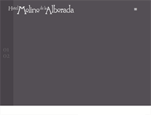 Tablet Screenshot of molinodelaalborada.com.mx